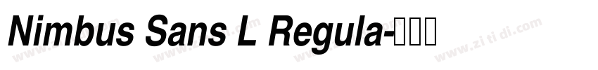 Nimbus Sans L Regula字体转换